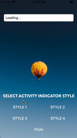 SKActivityIndicatorView screenshot
