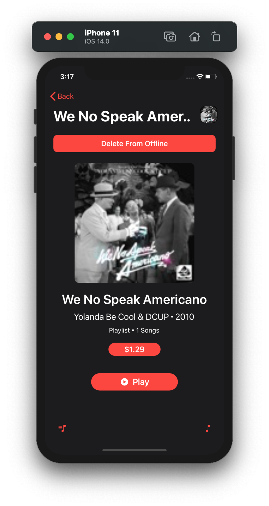 iTunes ProgrammaticUI screenshot 4